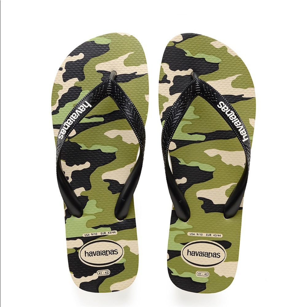 NWT Men’s Camo Havaianas Flip Flop Sandals
